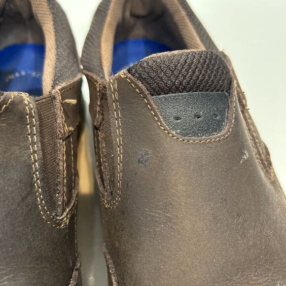 Nunn Bush 10.5 W Bloom Brown Nubuck Leather Slip On Loafer Sneakers Comfort Shoe - Picture 4 of 15